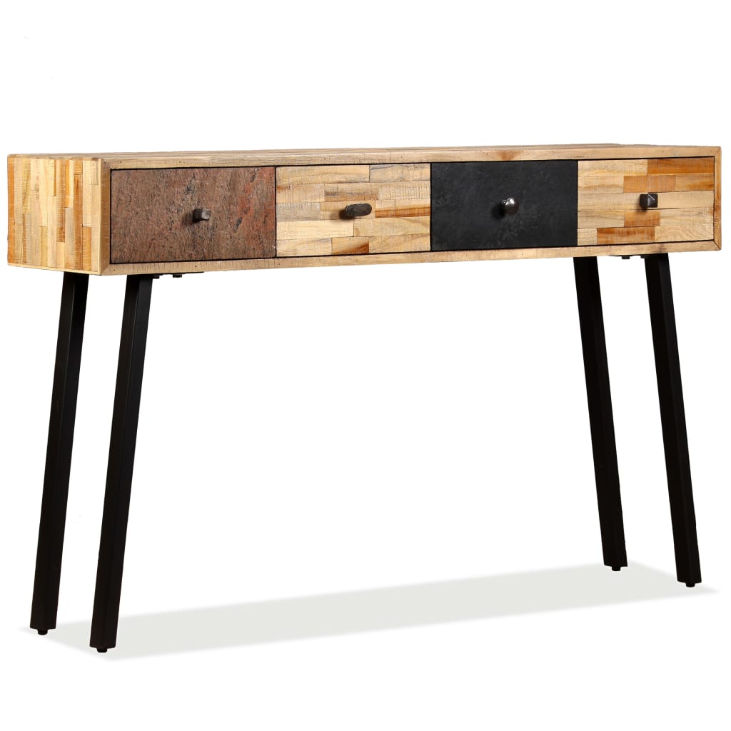 Konsolentisch Recyceltes Teak Massiv 120 x 30 x 76 cm