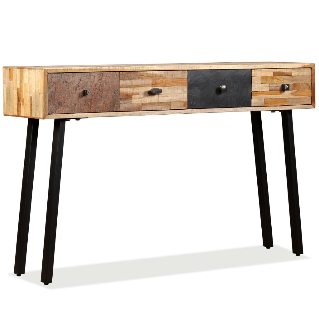Konsolentisch Recyceltes Teak Massiv 120 x 30 x 76 cm