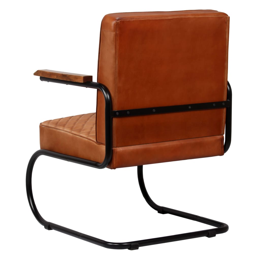 Sessel Hellbraun Echtleder