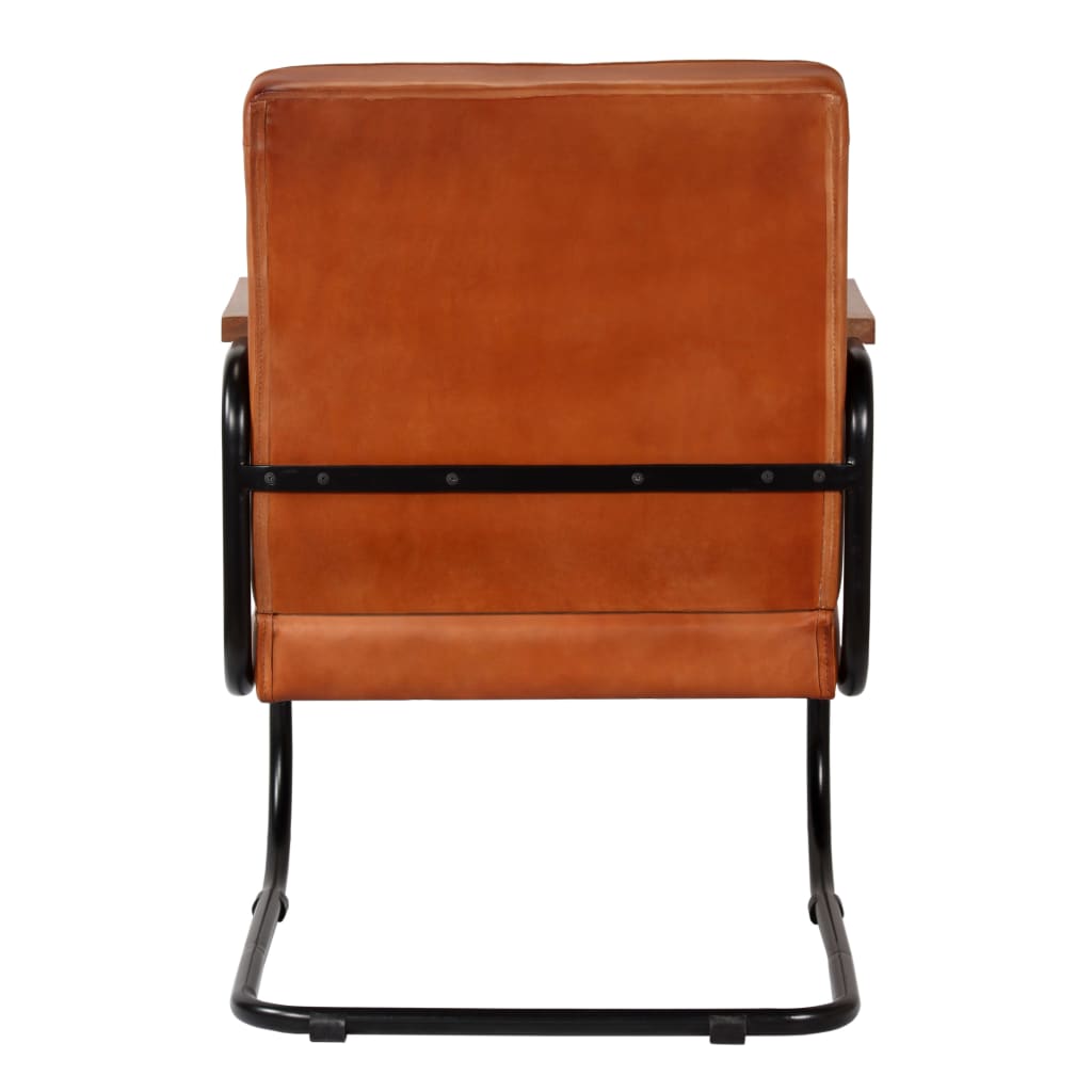 Sessel Hellbraun Echtleder
