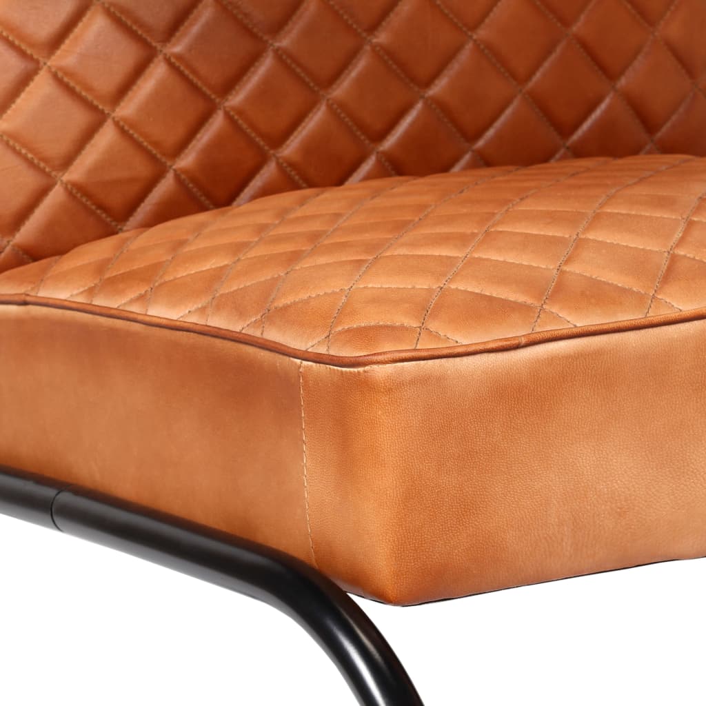 Sessel Hellbraun Echtleder
