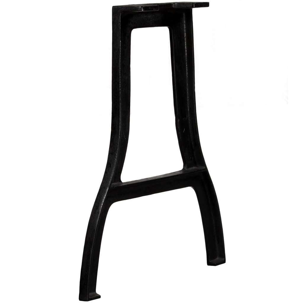 Pieds de table à manger en fonte, 2 pièces, cadre en A