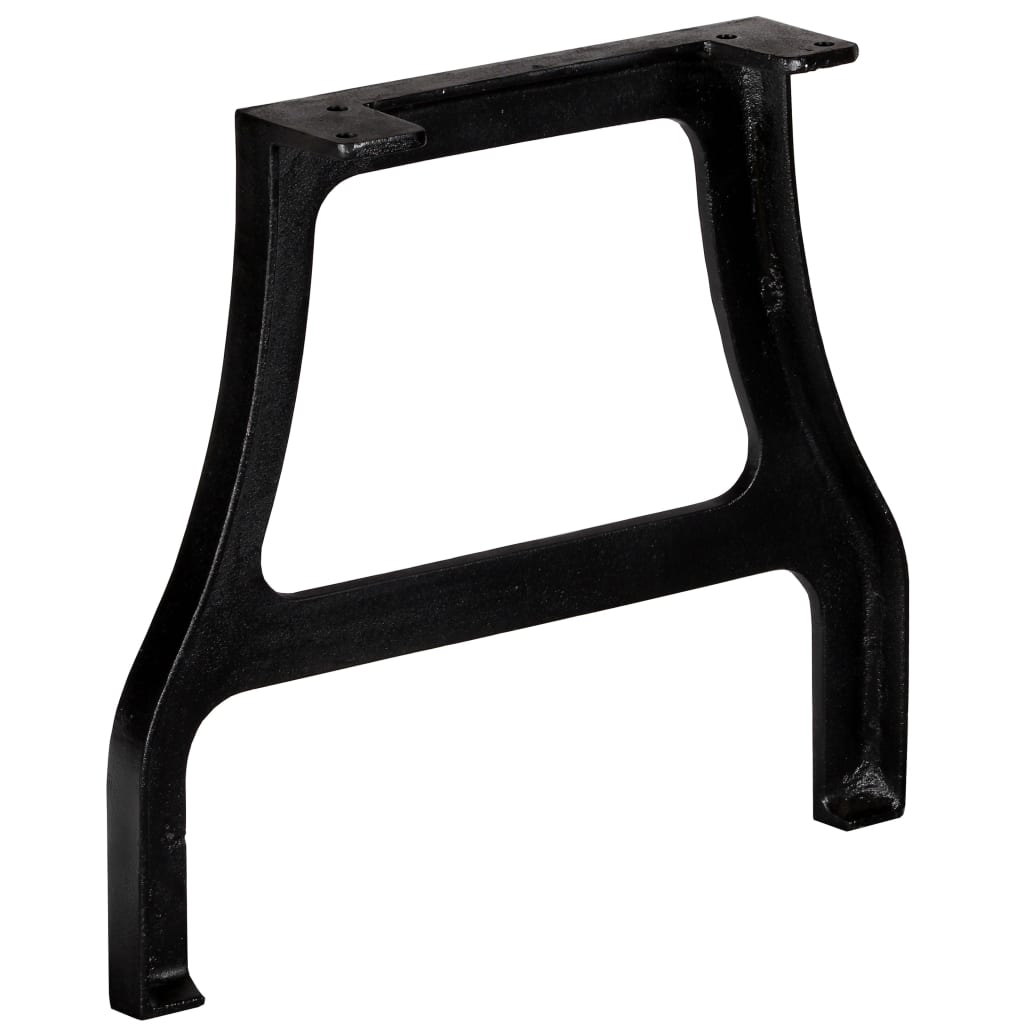 Pieds de table basse en fonte, 2 pièces, cadre en A