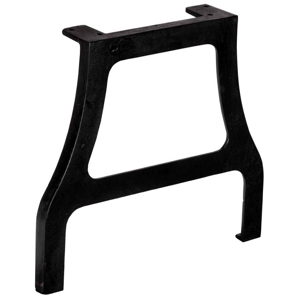 Pieds de table basse en fonte, 2 pièces, cadre en A