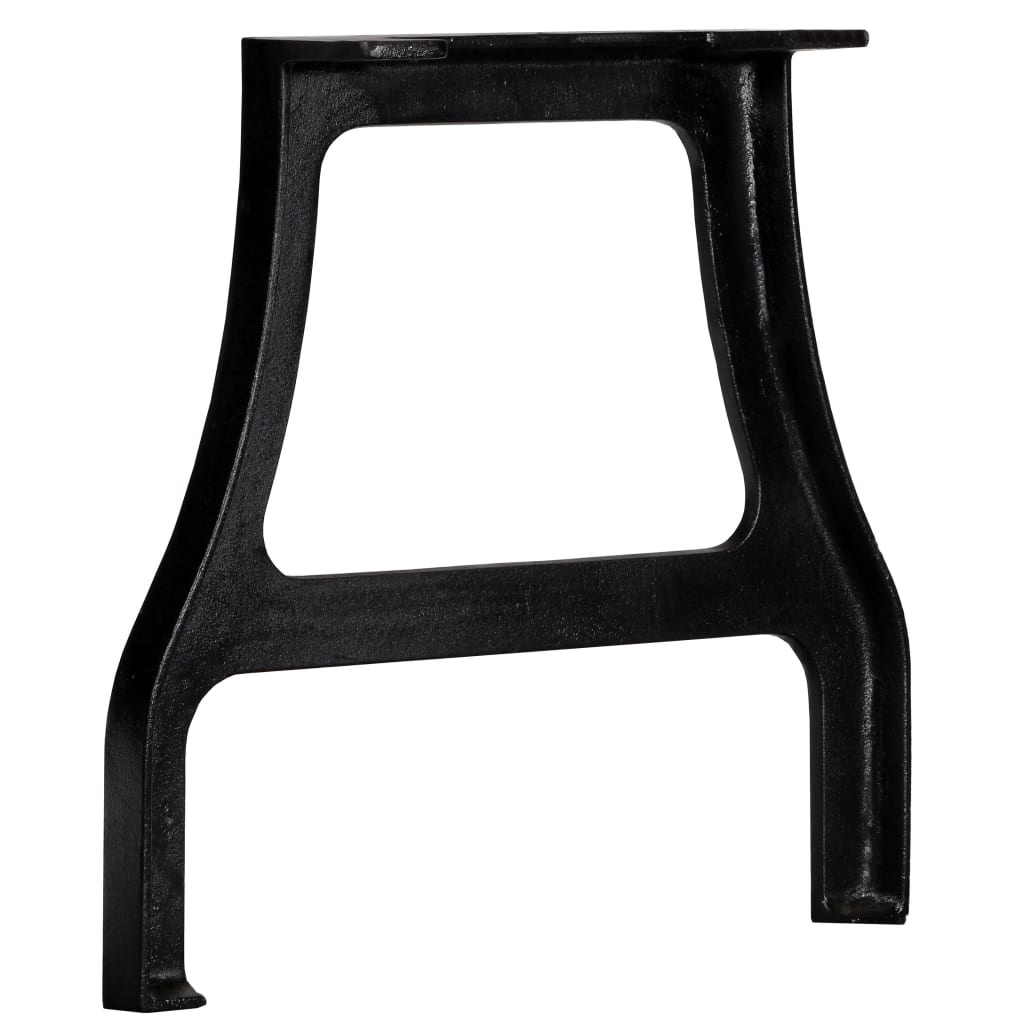 Pieds de table basse en fonte, 2 pièces, cadre en A