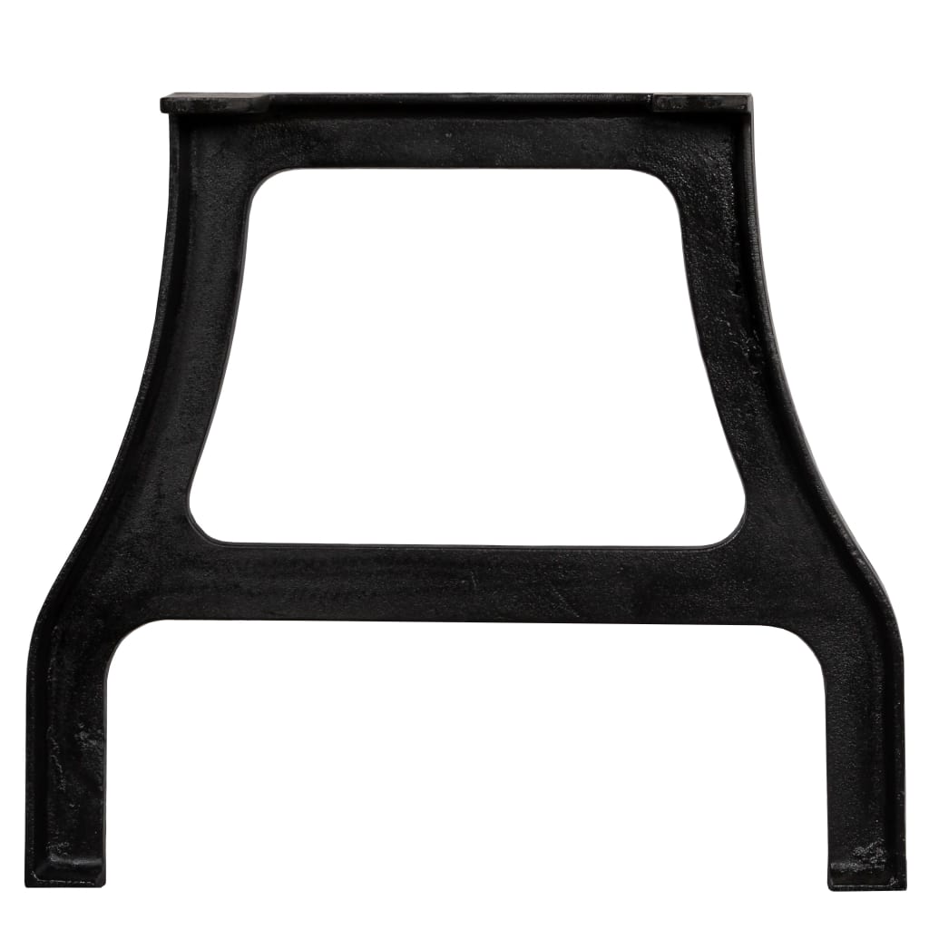 Pieds de table basse en fonte, 2 pièces, cadre en A