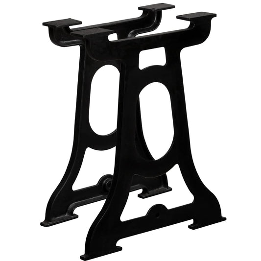 Pieds de table à manger, 2 pièces, cadre en Y, fonte