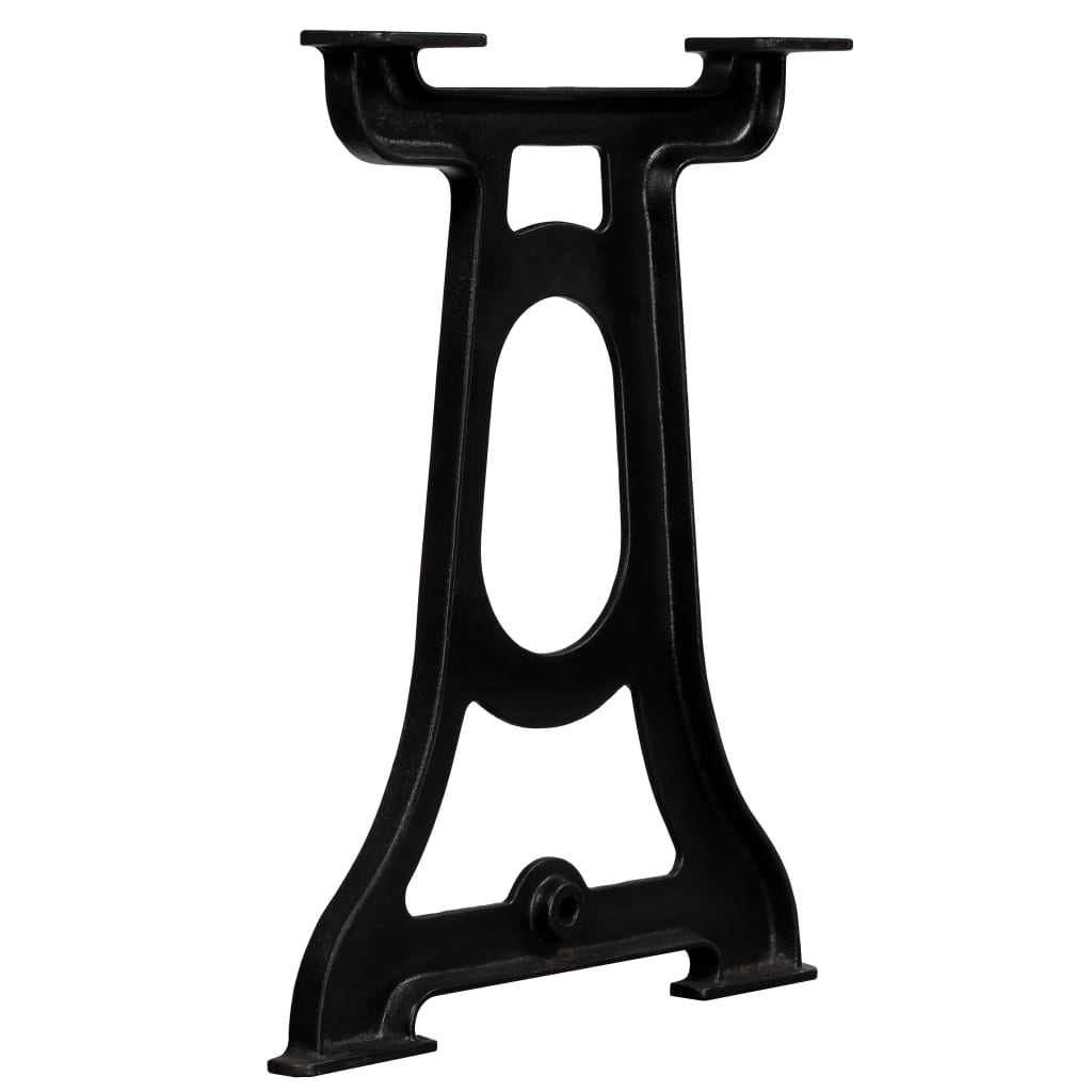 Pieds de table à manger, 2 pièces, cadre en Y, fonte