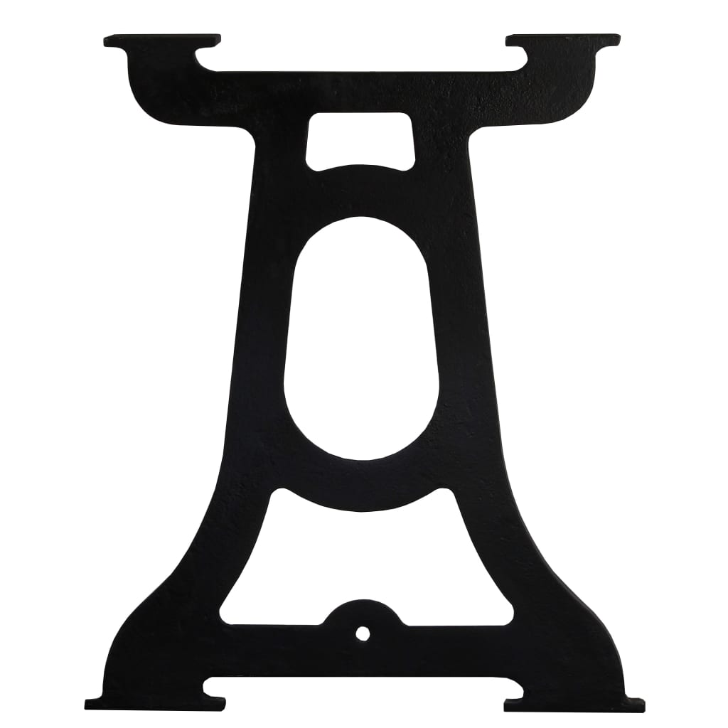 Pieds de table à manger, 2 pièces, cadre en Y, fonte