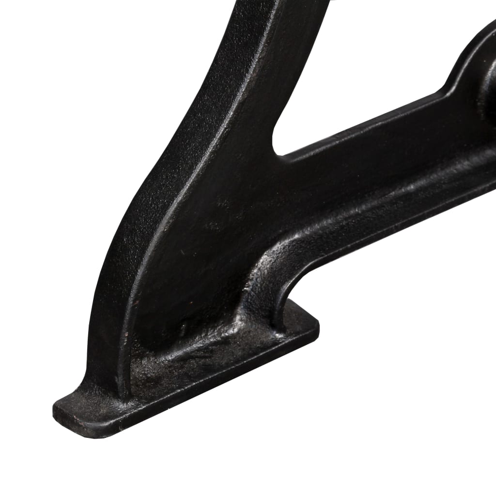 Pieds de table à manger, 2 pièces, cadre en Y, fonte