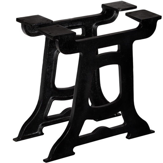 Pieds de table basse, 2 pièces, cadre en Y, fonte