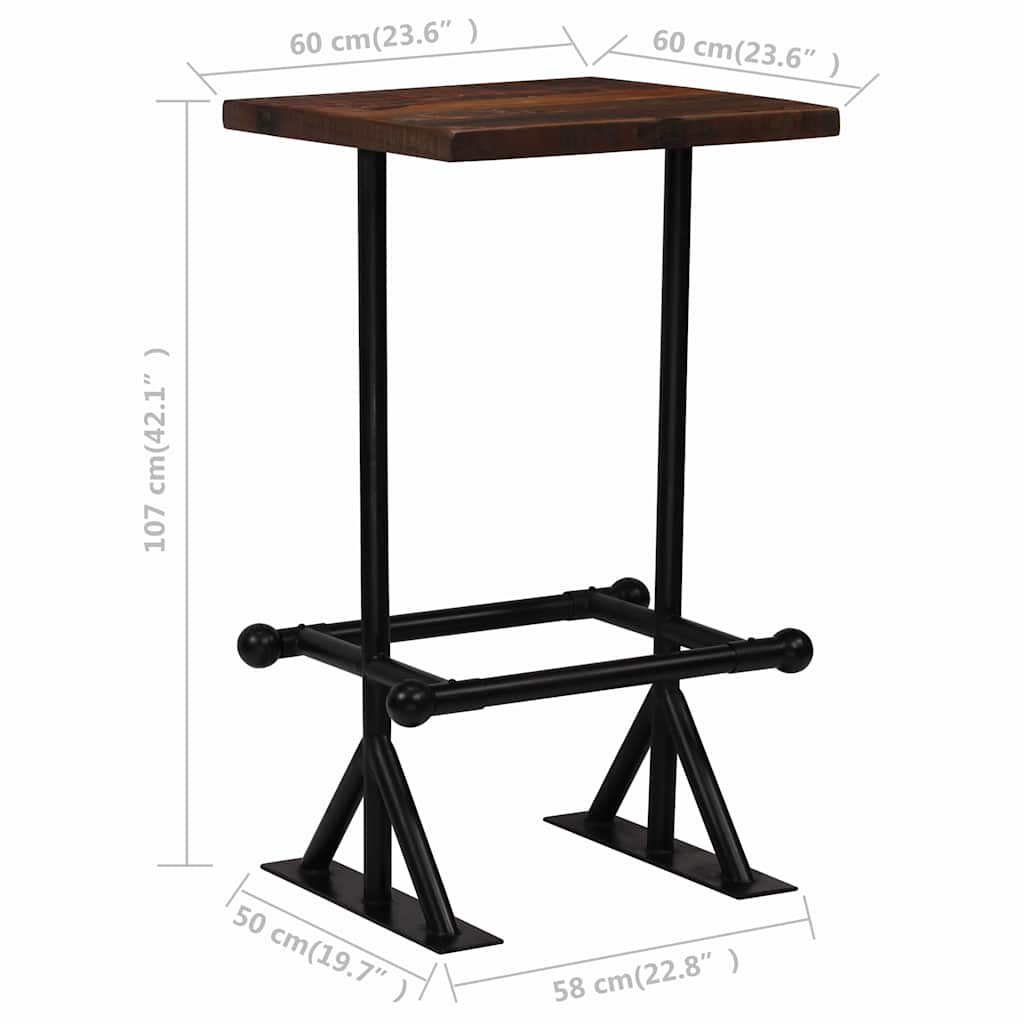 Bar-Set 3-tlg. Altholz Massiv