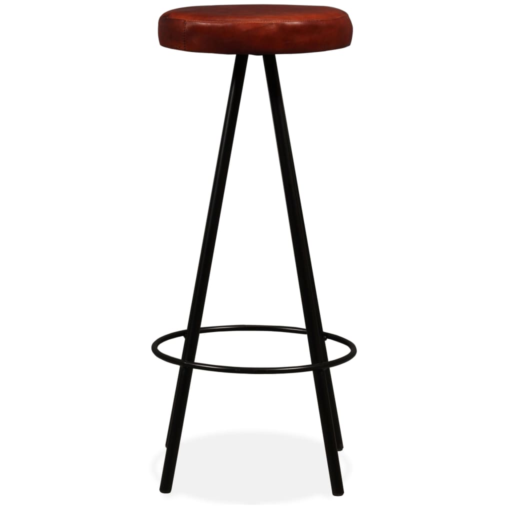 Barhocker 4 Stk. Echtleder