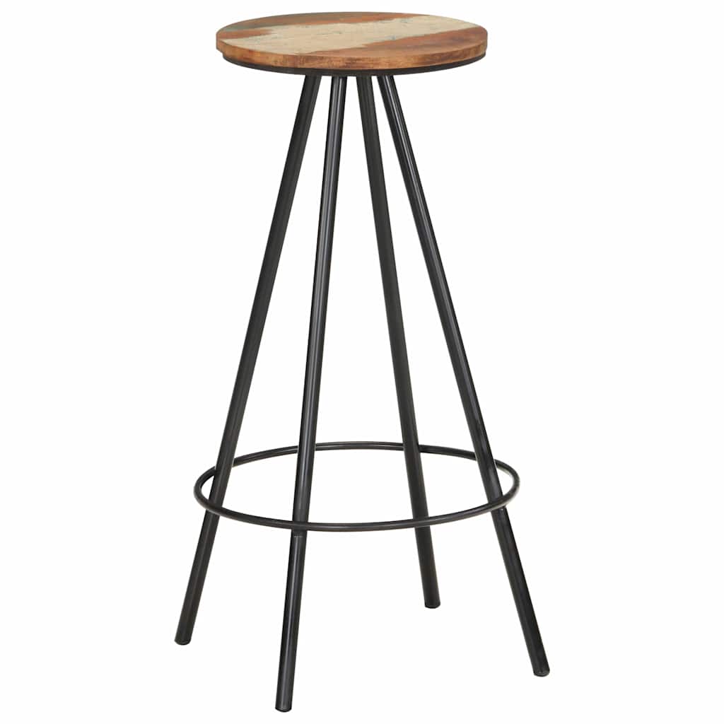 Barhocker 2 Stk. Massives Altholz
