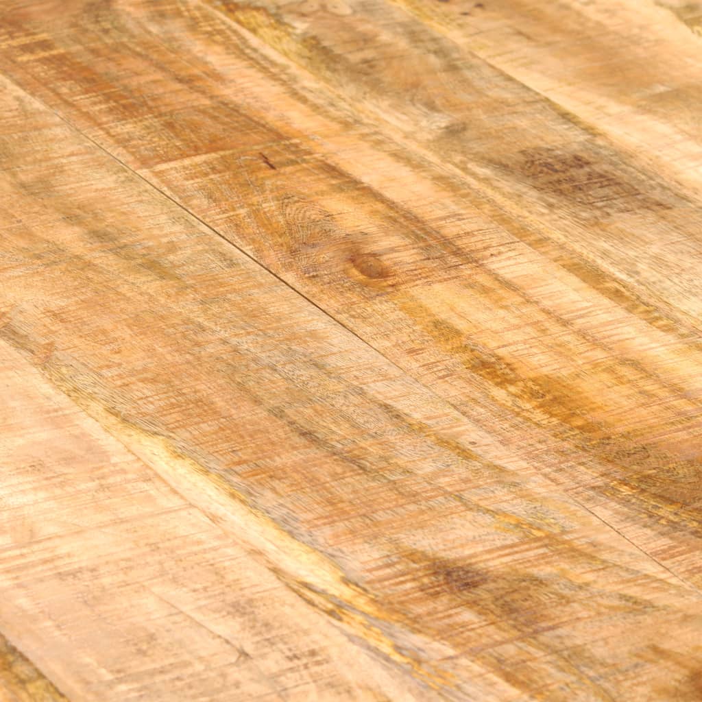 Table à manger en bois de manguier massif et acier 180 cm