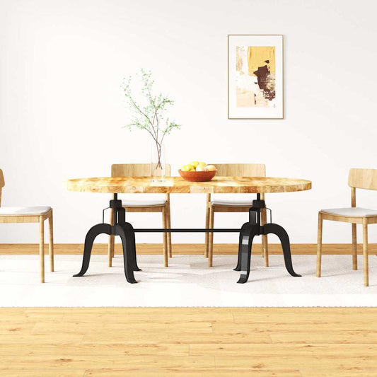 Table à manger en bois de manguier massif et acier 180 cm
