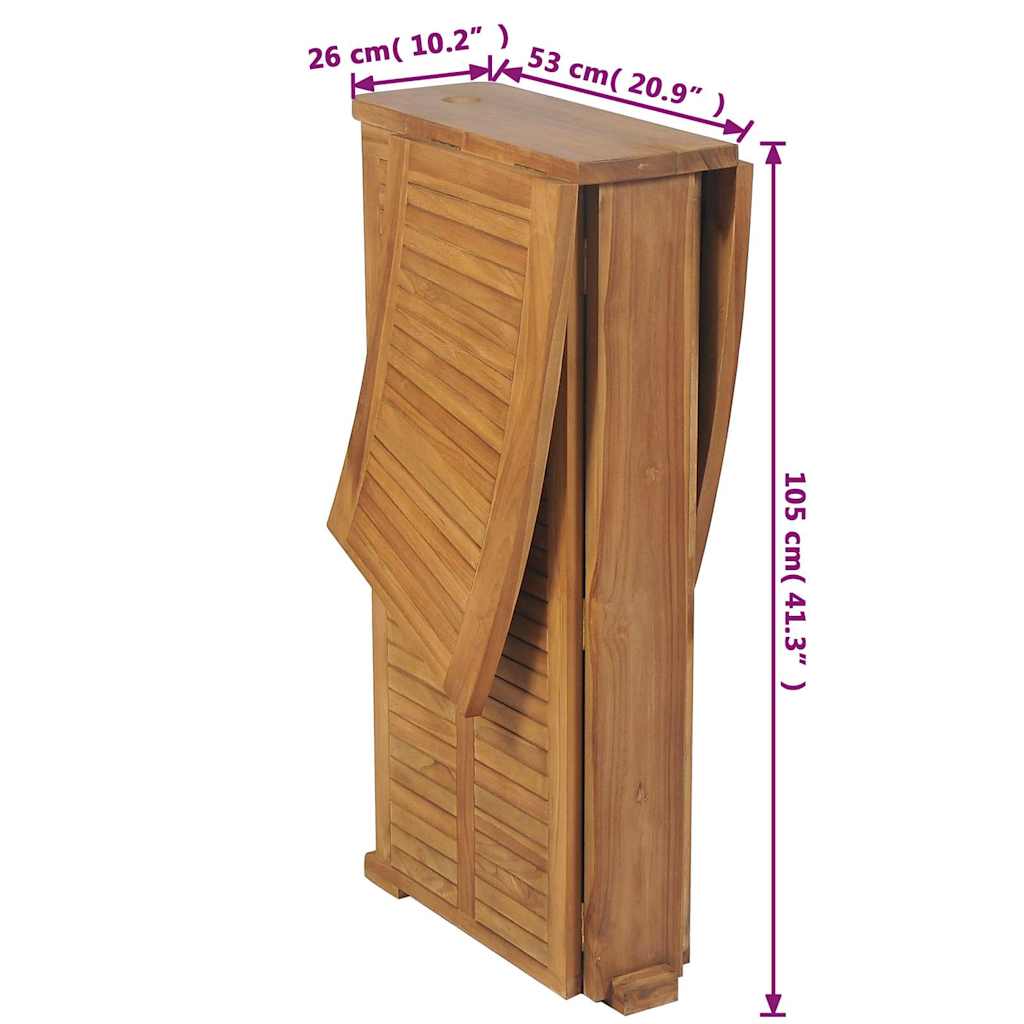 Bartisch Klappbar 155x53x105 cm Massivholz Teak