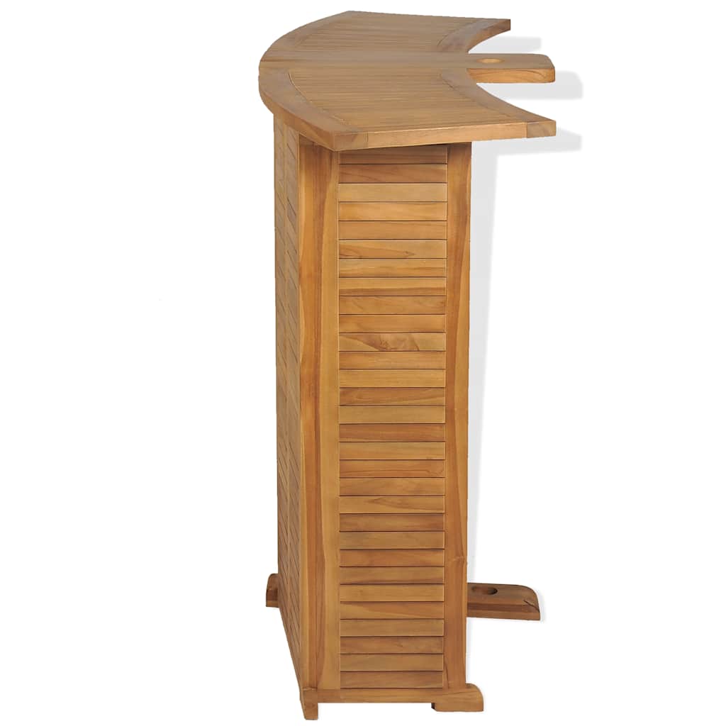 Bartisch Klappbar 155x53x105 cm Massivholz Teak