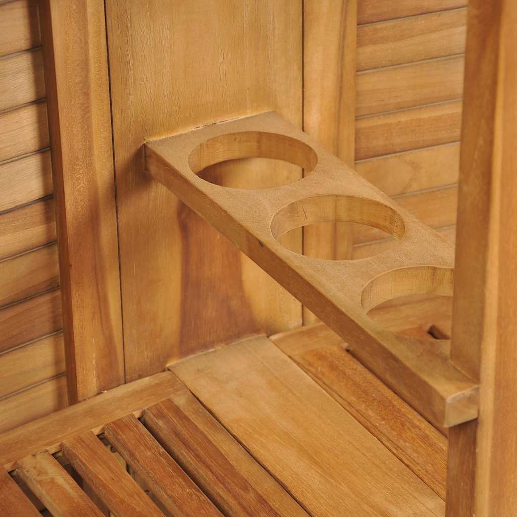 Bartisch Klappbar 155x53x105 cm Massivholz Teak