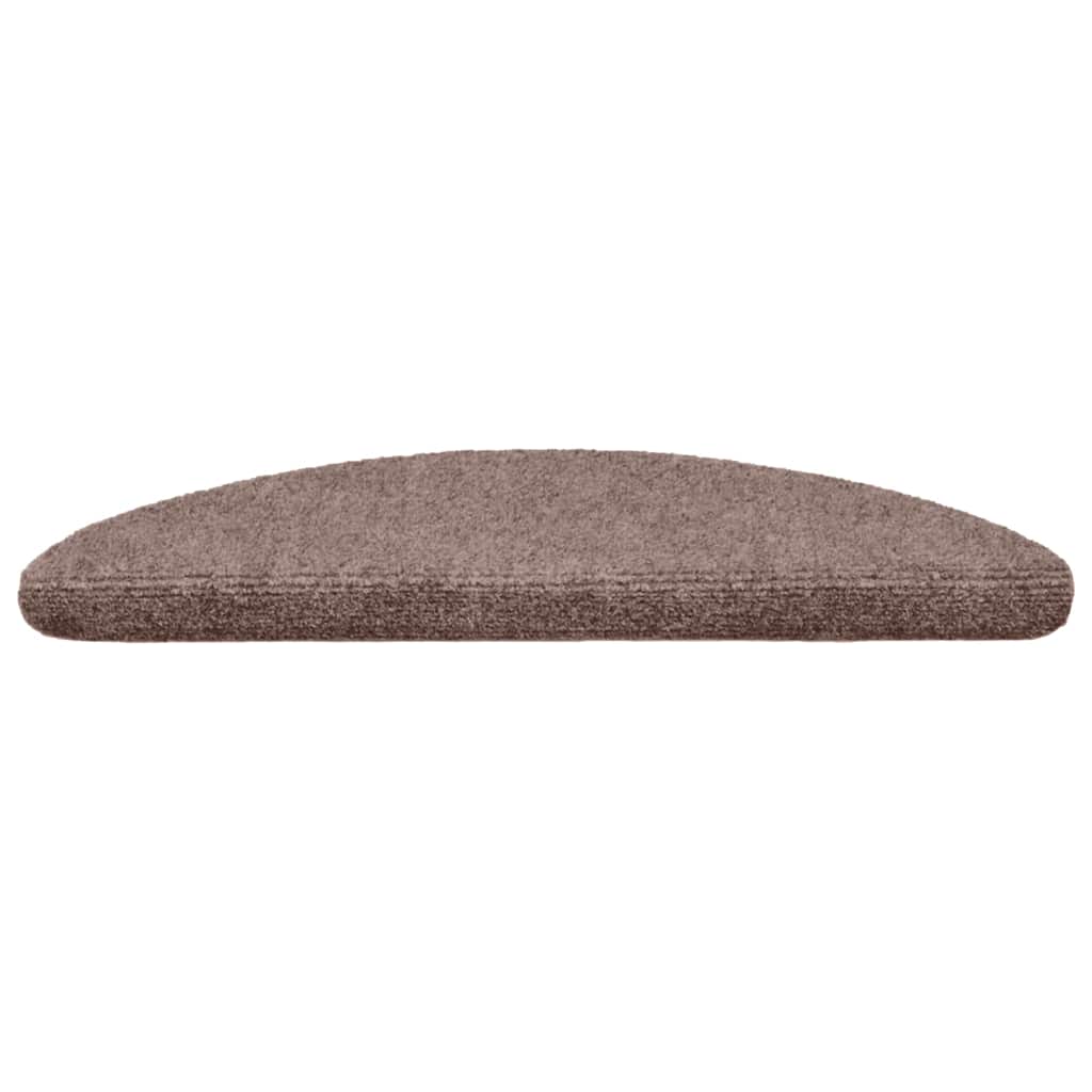 Stufenmatten Selbstklebend 15 Stk. 56x17x3 cm Hellbraun Halbrund