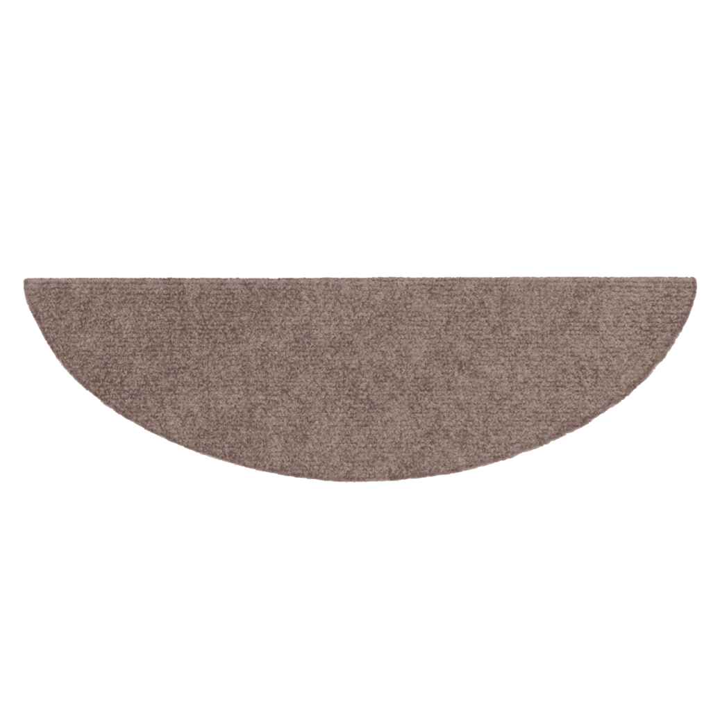 Stufenmatten Selbstklebend 15 Stk. 56x17x3 cm Hellbraun Halbrund