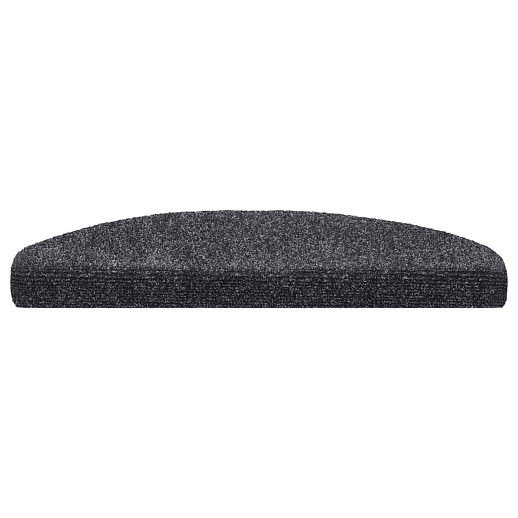 Stufenmatten Selbstklebend 15 Stk. 65x21x4 cm Dunkelgrau Halbrund Groß