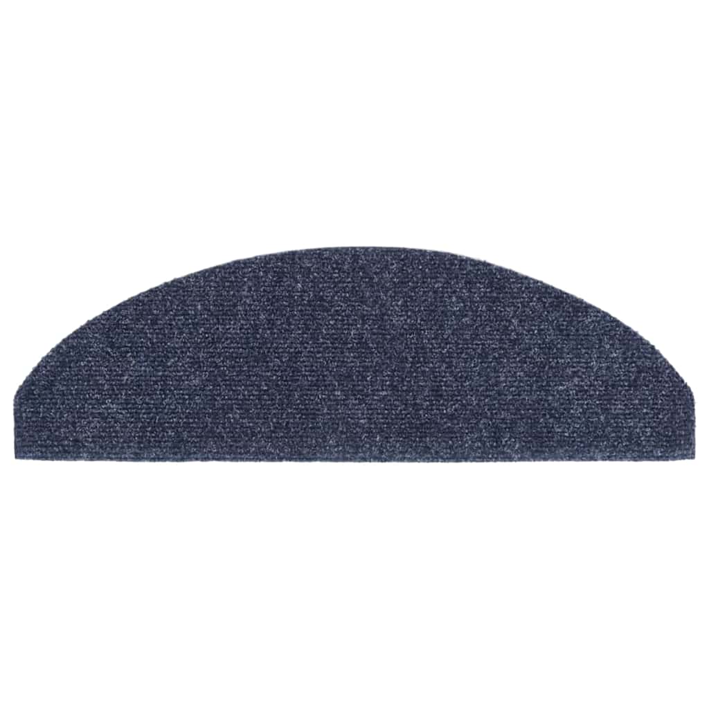 Stufenmatten Selbstklebend 15 Stk. 65x21x4 cm Blau Halbrund Groß