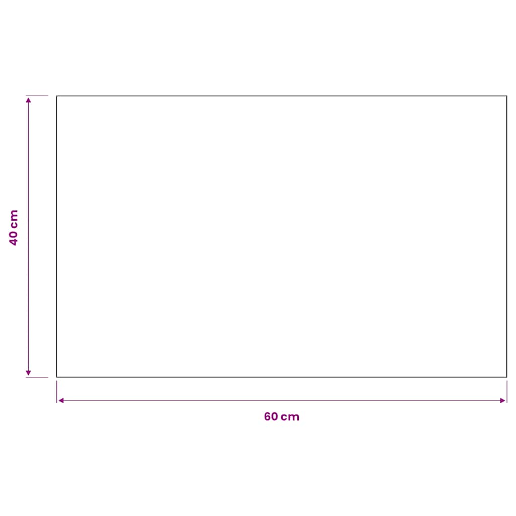 Schmutzfangmatte Rechteckig Getuftet 40x60 cm Anthrazit