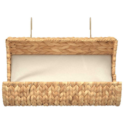 Katzenbett mit Kissen Wasserhyazinthe 37 x 20 x 20 cm