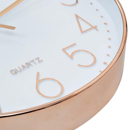 Wanduhr 30 cm Rotgold