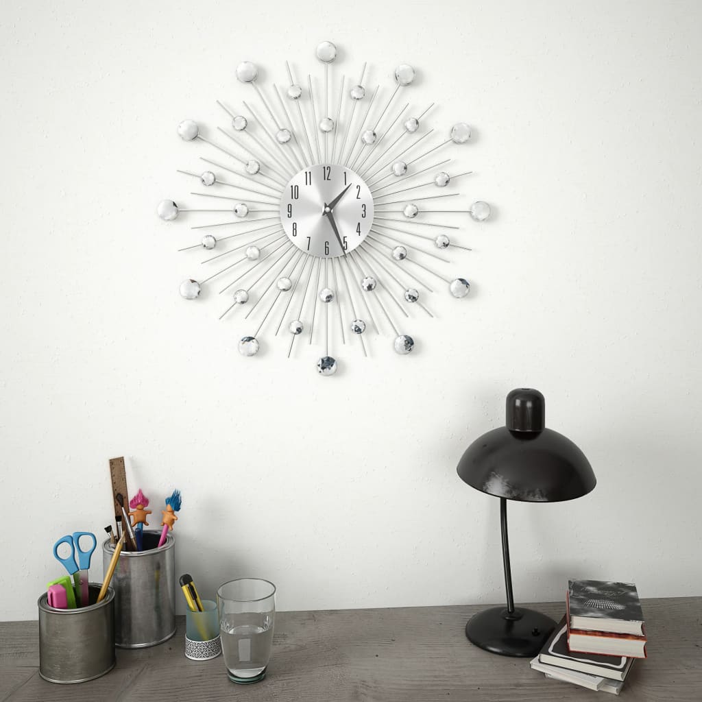 Horloge murale avec mouvement à quartz design moderne 50 cm