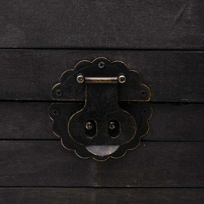 Aufbewahrungstruhe Massivholz Vintage-Stil 120x30x40 cm