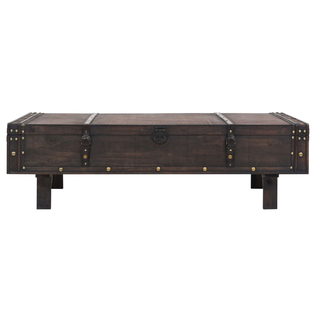 Table basse en contreplaqué style vintage 120x55x35 cm