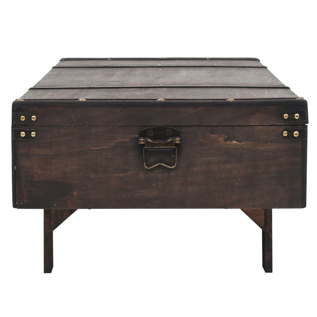 Table basse en contreplaqué style vintage 120x55x35 cm