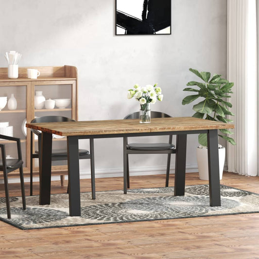 Table à manger en bois massif d'acacia 170x90 cm