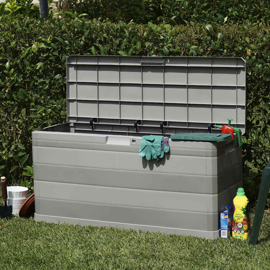 Gartenbox Grau 117×45×56 cm