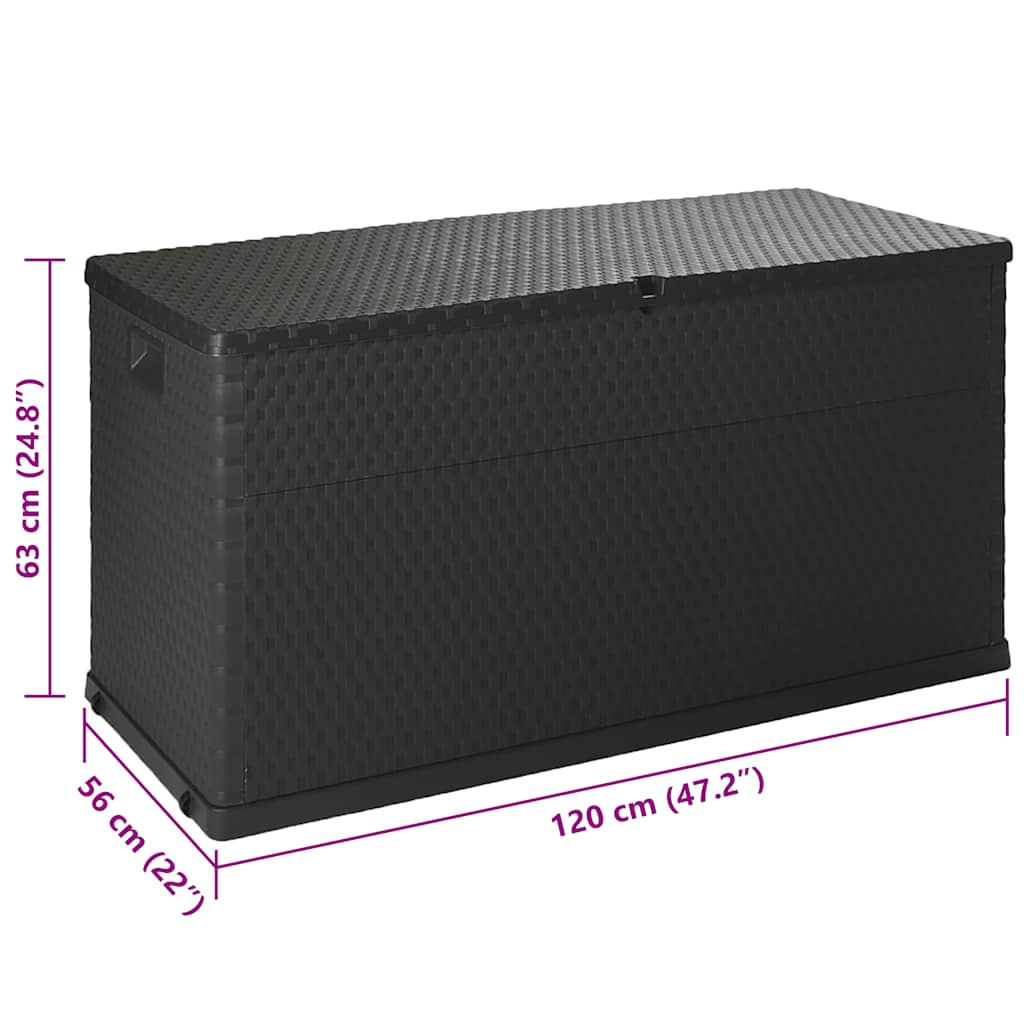 Garten-Aufbewahrungsbox 120X56X63 Cm Pp Rattan