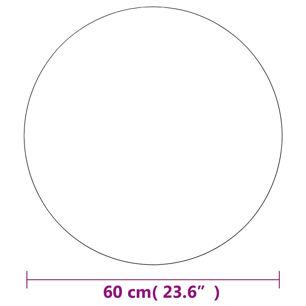Wandspiegel 60 cm Rund Glas