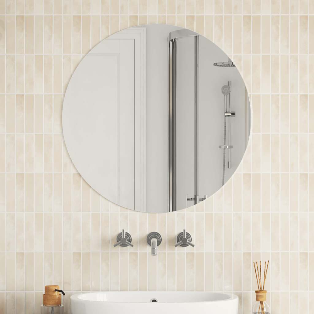 Wandspiegel 70 cm Rund Glas