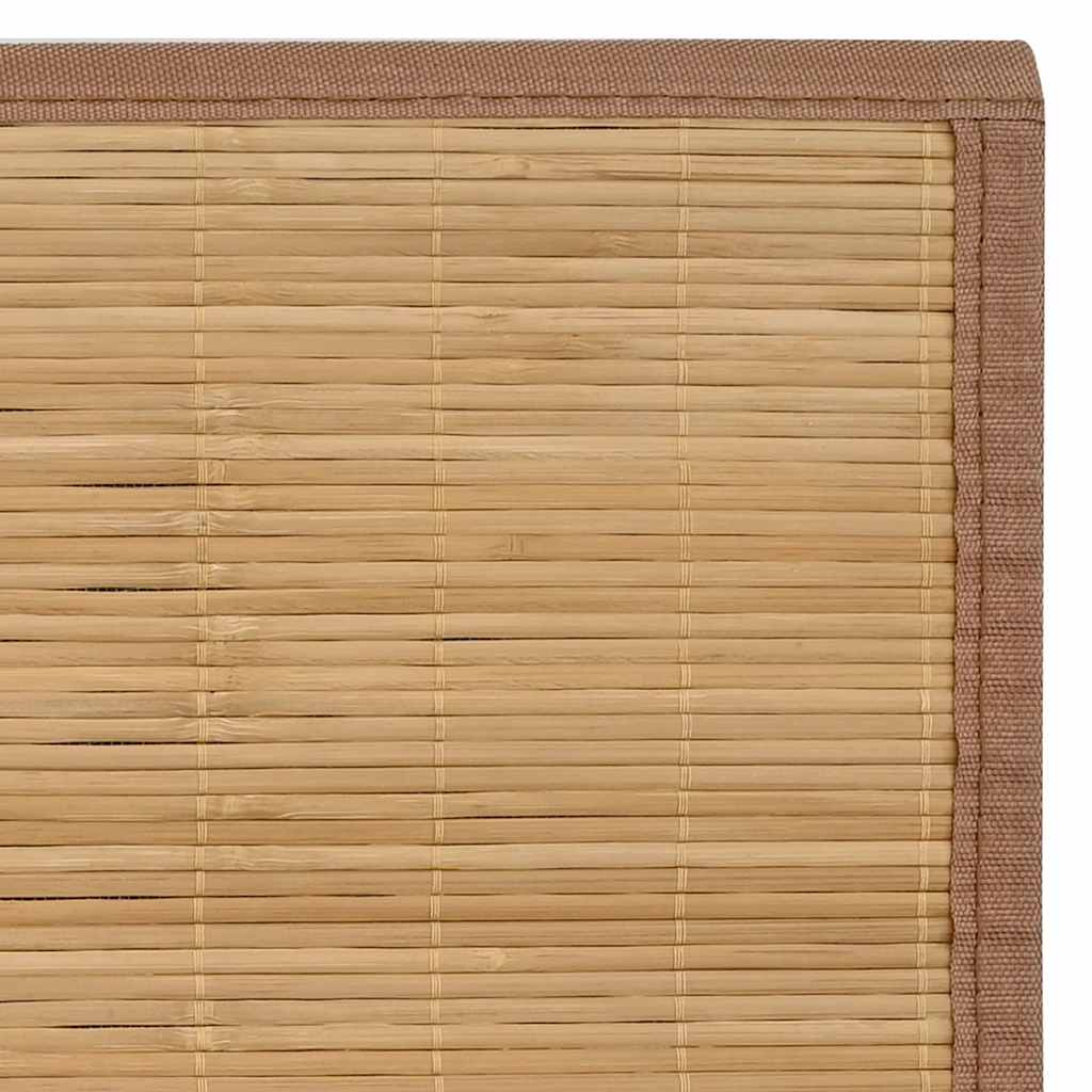 Teppich Bambus 100 x 160 cm Braun