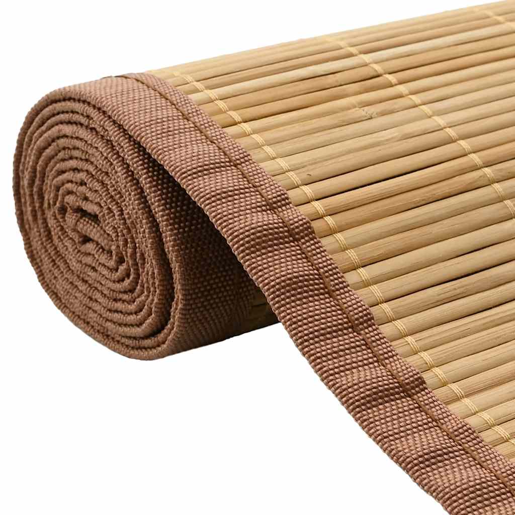 Teppich Bambus 160x230 cm Braun