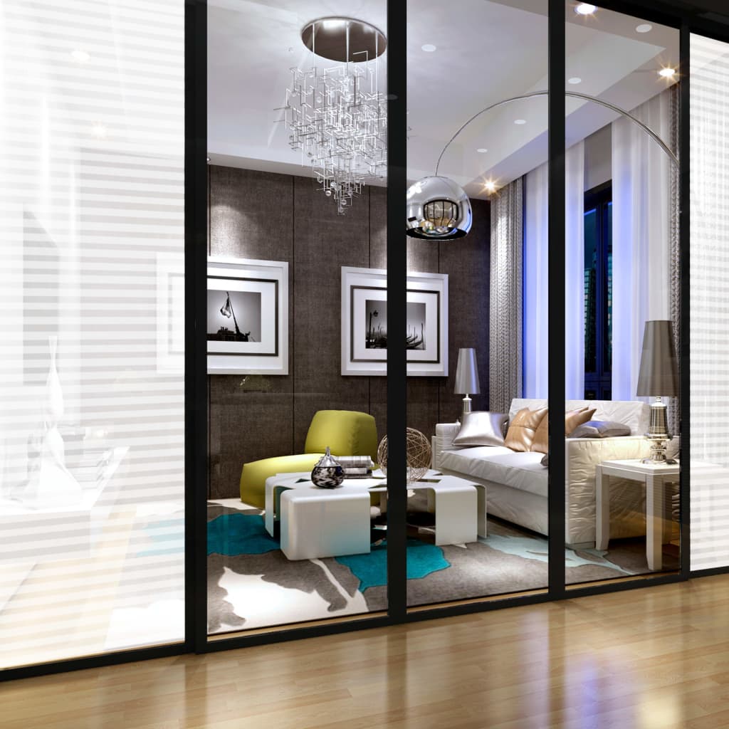 Fensterfolie Matt Streifen-Design 0,9x5 m PVC