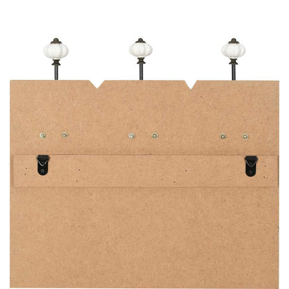 Wandgarderobe mit 6 Haken 120 x 40 cm "THANK YOU