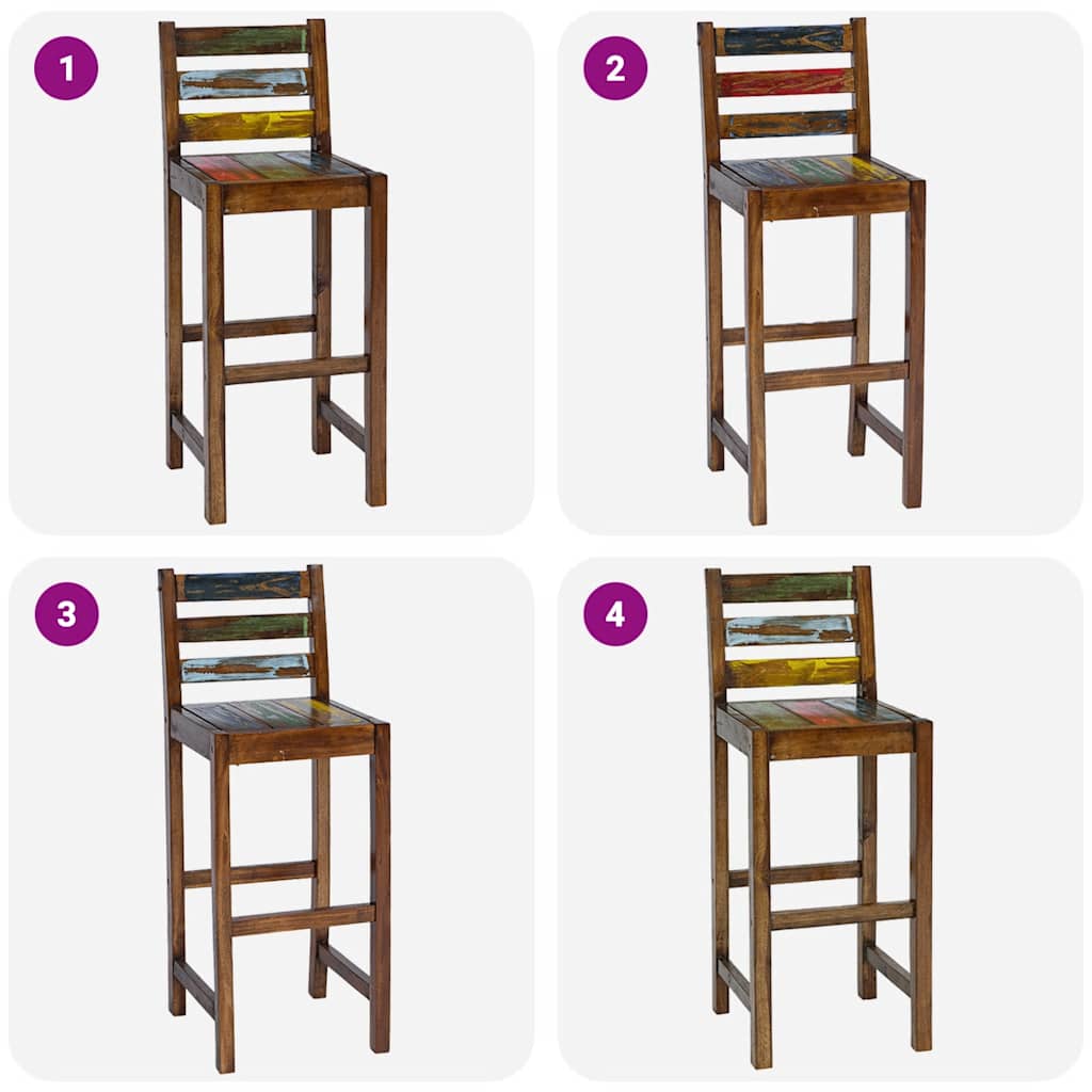 Barhocker 2 Stk. Altholz