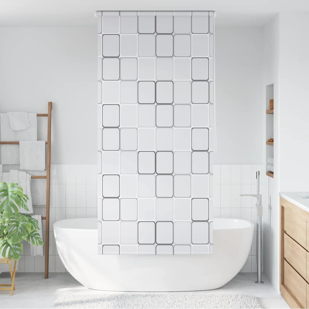 Duschrollo 80x240 cm Quadratmuster