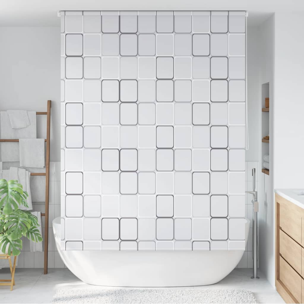 Duschrollo 140x240 cm Quadratmuster