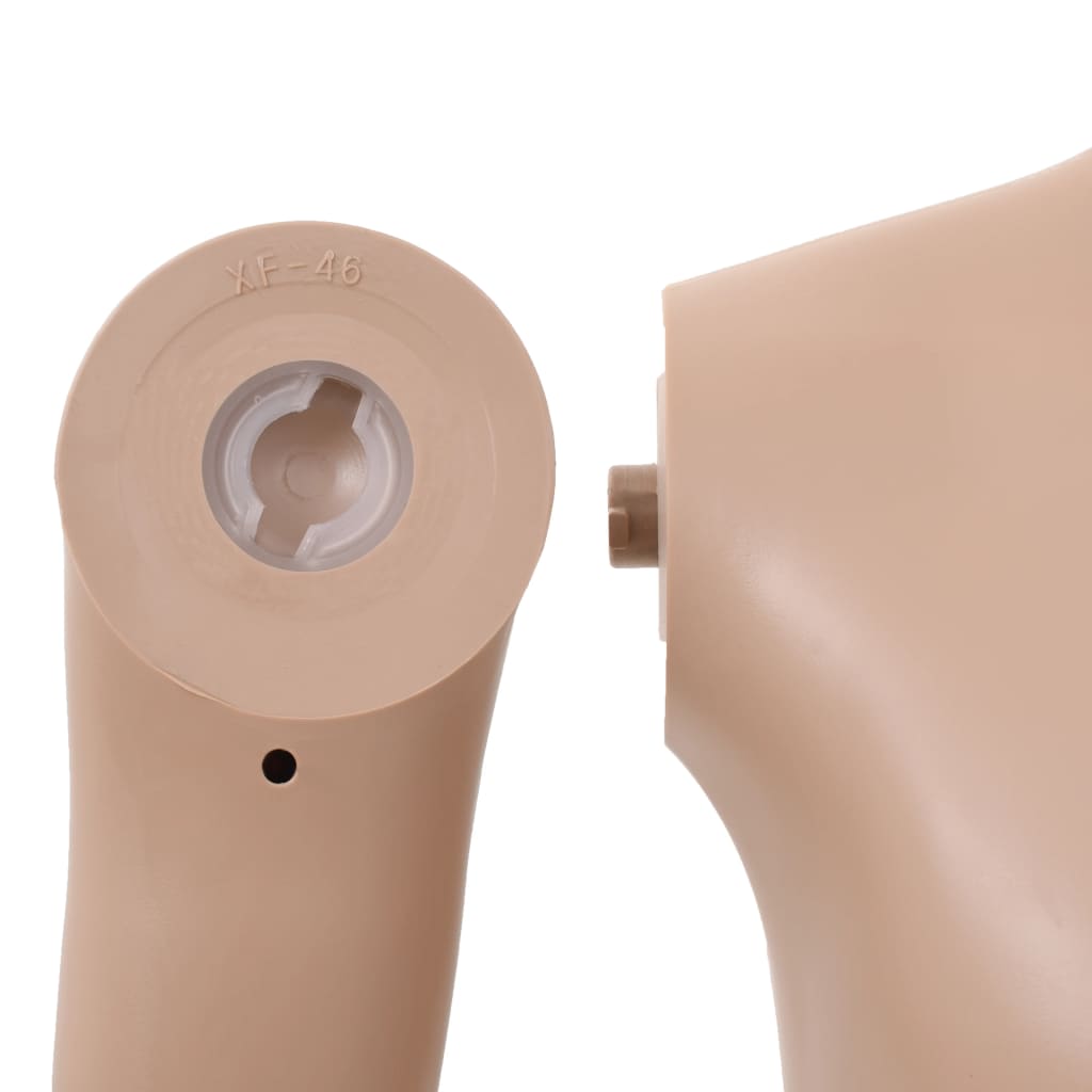 Ganzkörper-Schaufensterpuppe Kind mit Glassockel Beige 140 cm