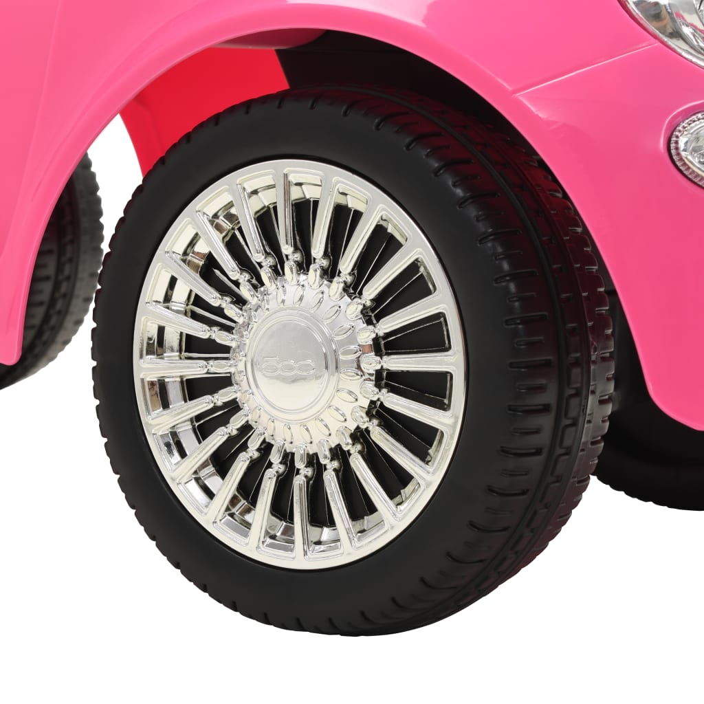 Kinder-Aufsitzauto Fiat 500 Rosa