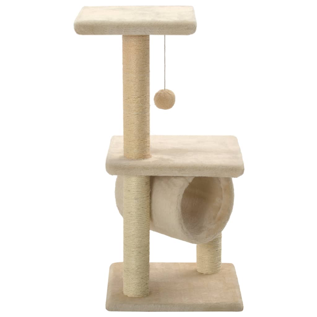 Katzen-Kratzbaum Sisal 65 cm Beige