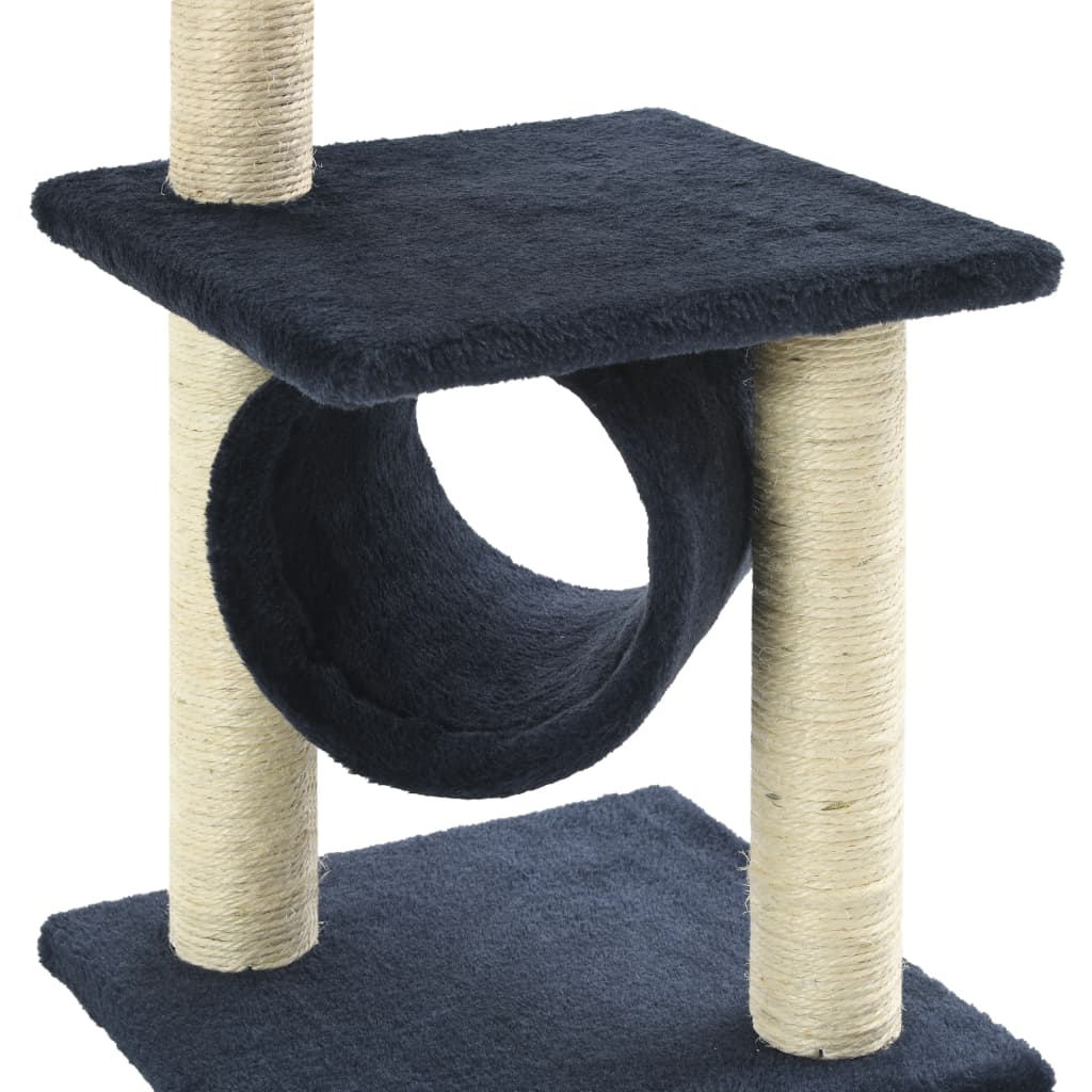 Katzen-Kratzbaum Sisal 65 cm Dunkelblau